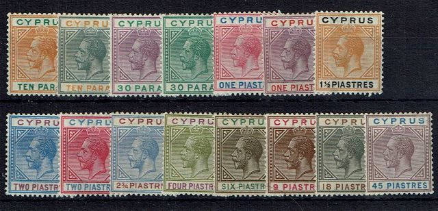 Image of Cyprus SG 85/99 LMM British Commonwealth Stamp